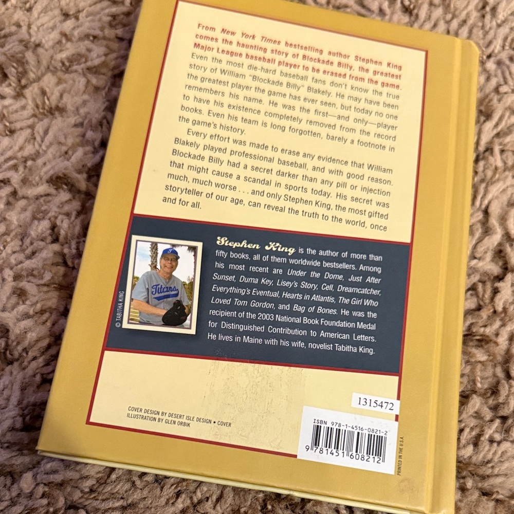 Stephen King book  Blockade Billy. - Picture 15 of 17